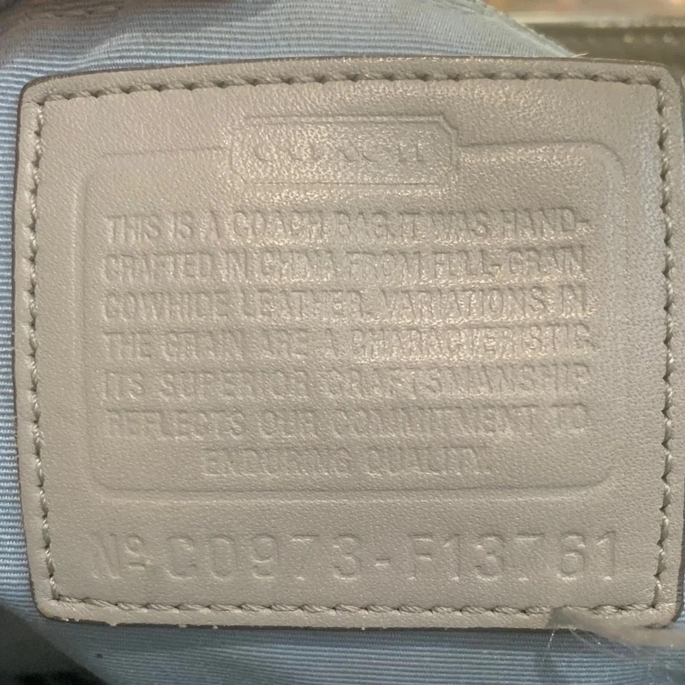 Coach Dark Olive Green Leather Shoulder Bag - Picture 2 of 9